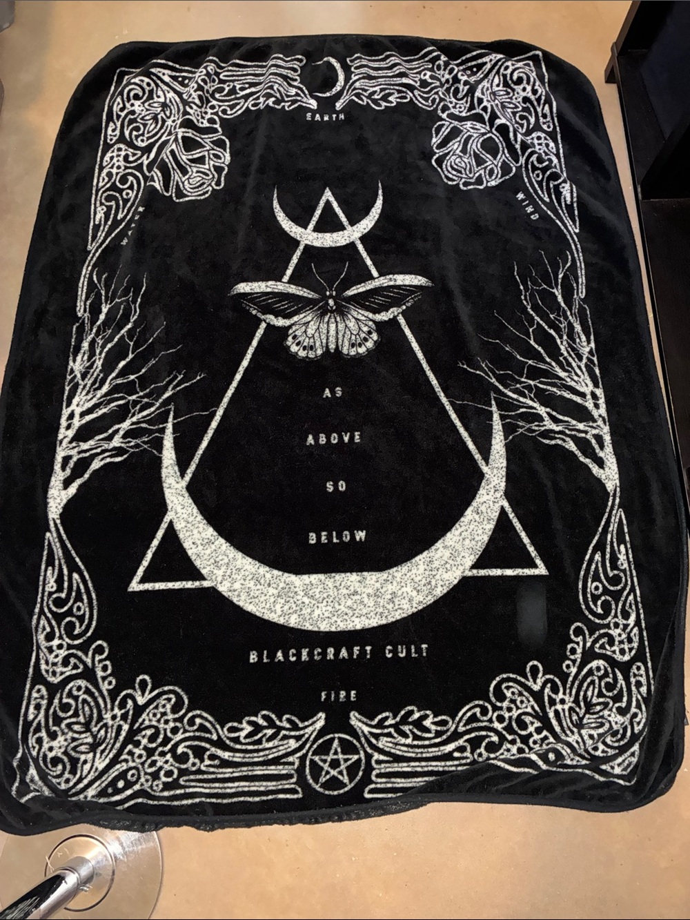 Blackcraft as above so below throw blanket